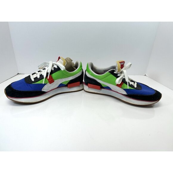 PUMA Future Rider 371149-01 Black/Blue/Green  Sneakers 2019 Size 7C - Picture 3 of 12